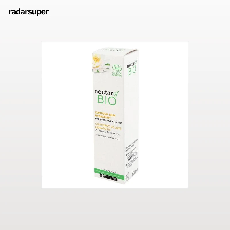 Contorno de ojos hidratante antibolsas & antiojeras ecológico  Nectar Of Bio 15 ml.