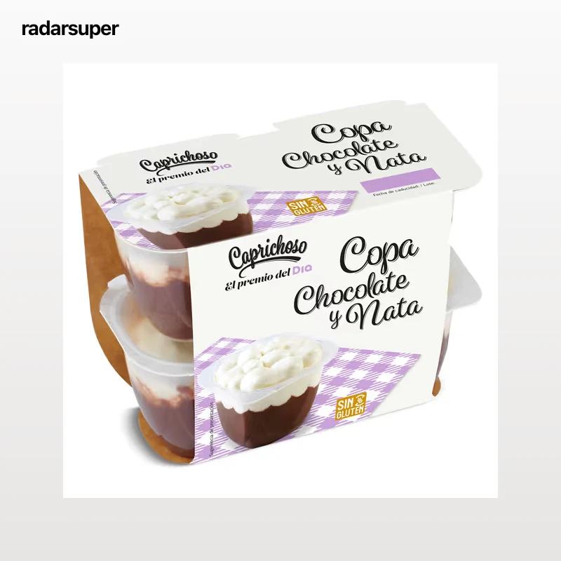 Copa de chocolate y nata Dia Caprichoso 4 x 115 g