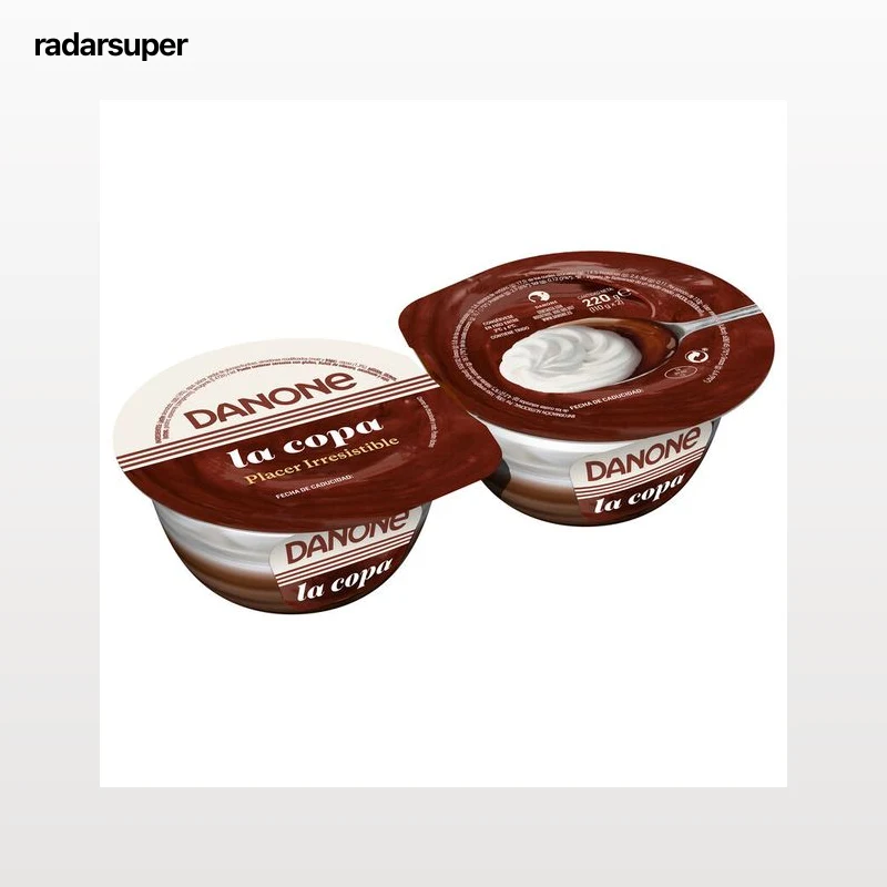 Copa de chocolate y nata Danone pack 2