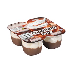 Copa crema de chocolate y nata