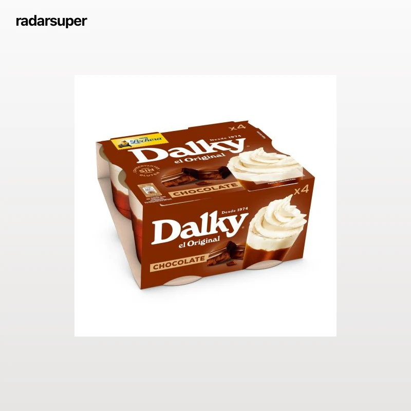 Copa de chocolate con nata Nestlé La Lechera sin gluten pack de 4 unidades de 100 g.