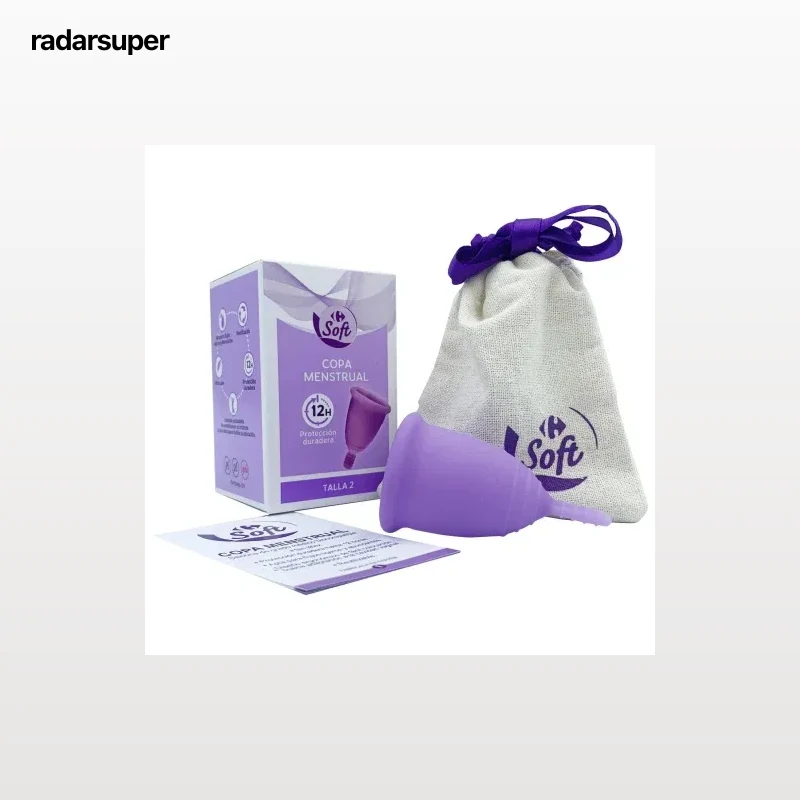Copa menstrual talla 2 protección duradera Carrefour Soft 1 ud.