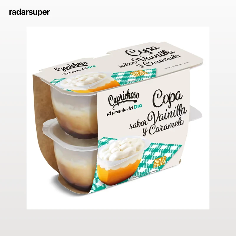 Copa de vainilla con caramelo y nata Dia Caprichoso 4 x 115 g