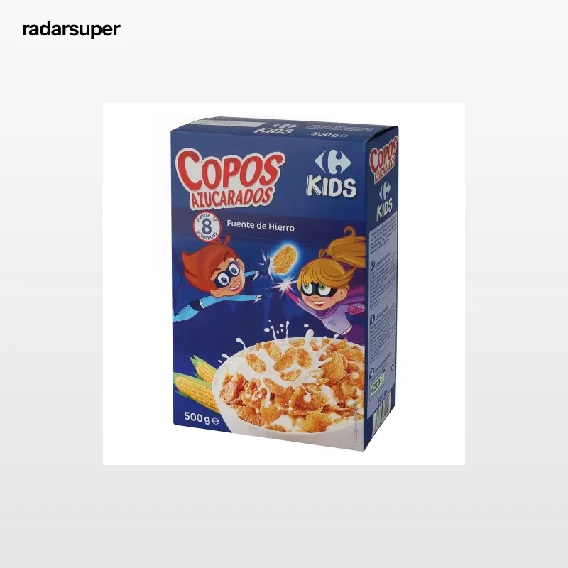 Copos de maíz azucarados Carrefour Kids 500 g.