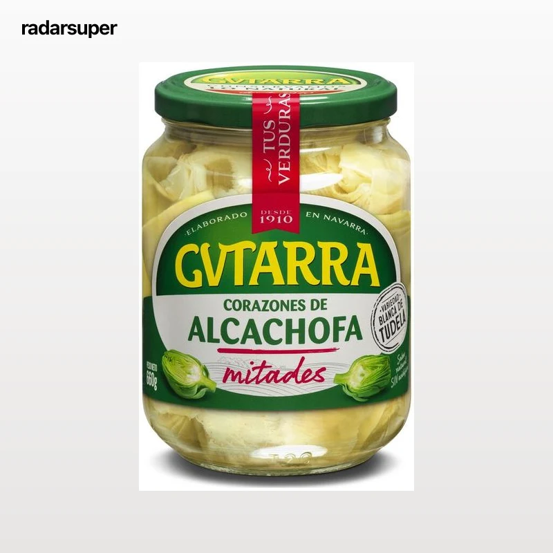 Corazones de alcachofa en mitades Gvtarra 400g