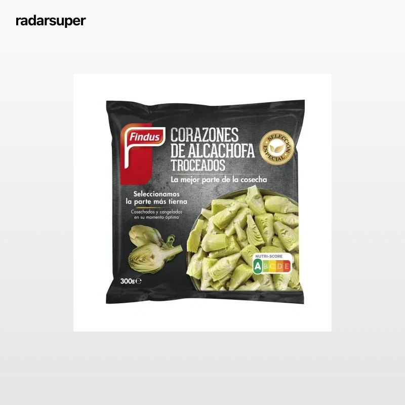 Corazones de alcachofa troceados Findus 300 g.
