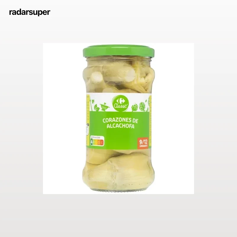 Corazones de alcachofas 9/12 Classic Carrefour 175 g.