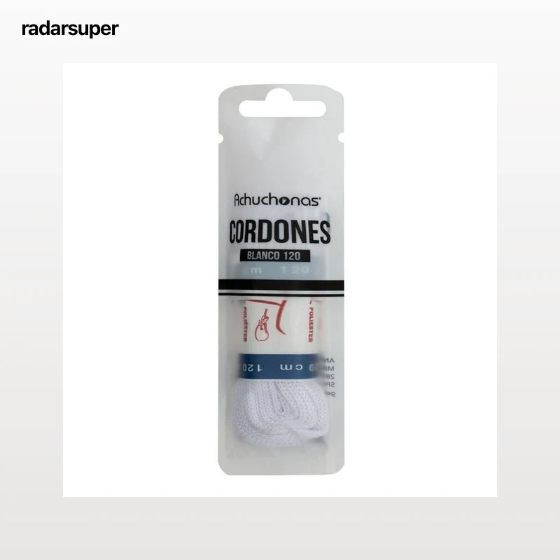 Cordón deportivo Achuchonas 2x60cm blanco