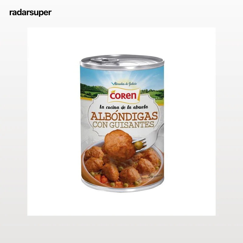 COREN Albóndigas con guisantes y zanahorias ( la cocina de la Abuela) 425 g.