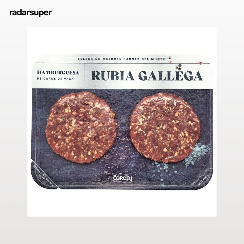 COREN Hamburguesas de vaca rubia gallega 2 x 150 g.