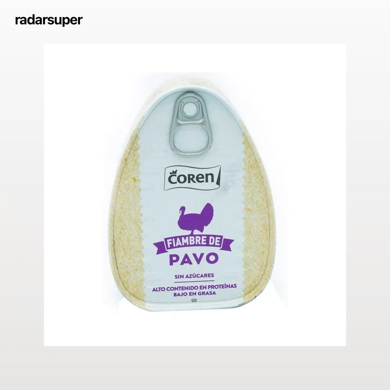 COREN Magro de pechuga de pavo cocido lata de 220 g.