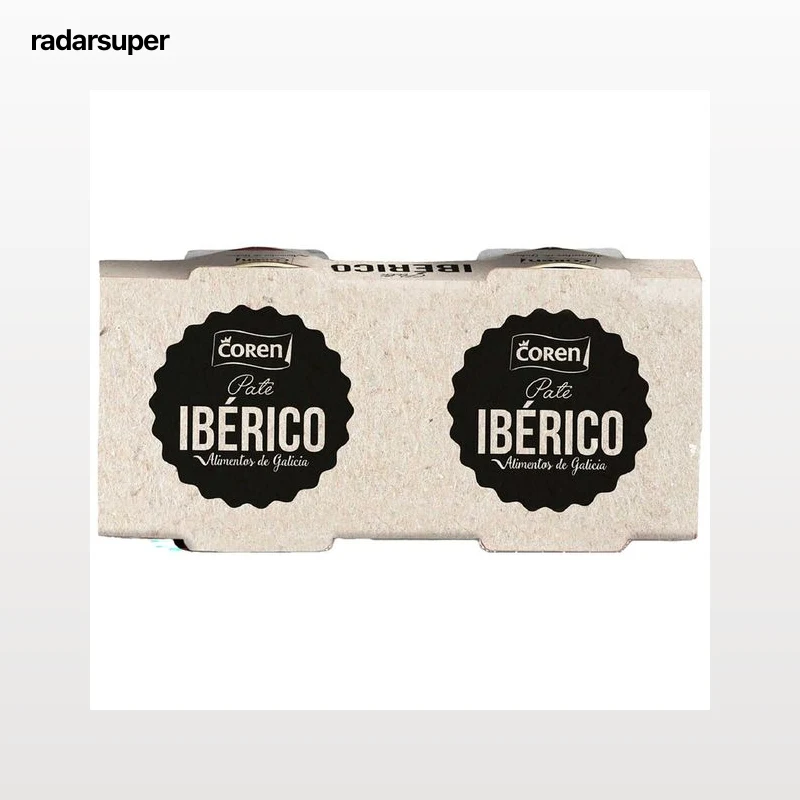 COREN Paté de hígado de cerdo ibérico lata de 78 g. pack de 2 uds.