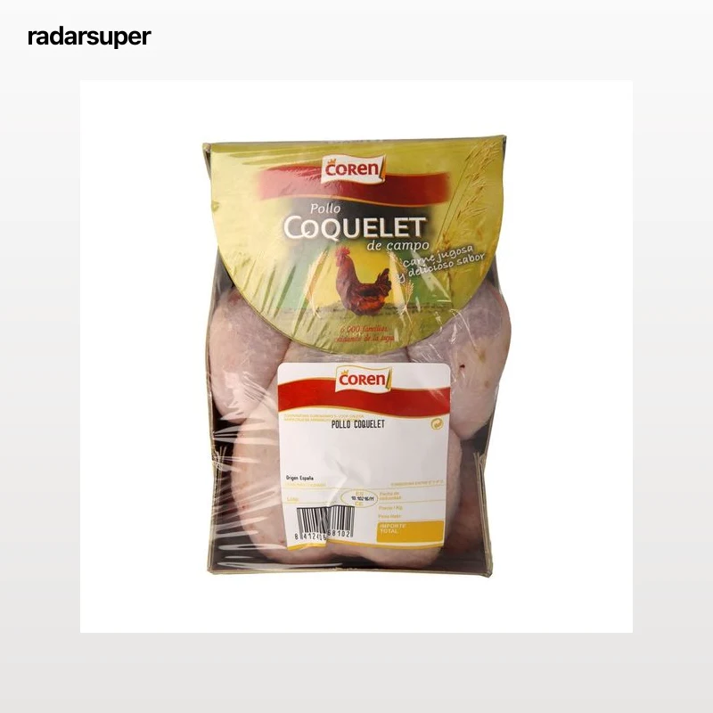 COREN Pollo coquelet de campo pieza de 450 a 550 g aproximadamente.