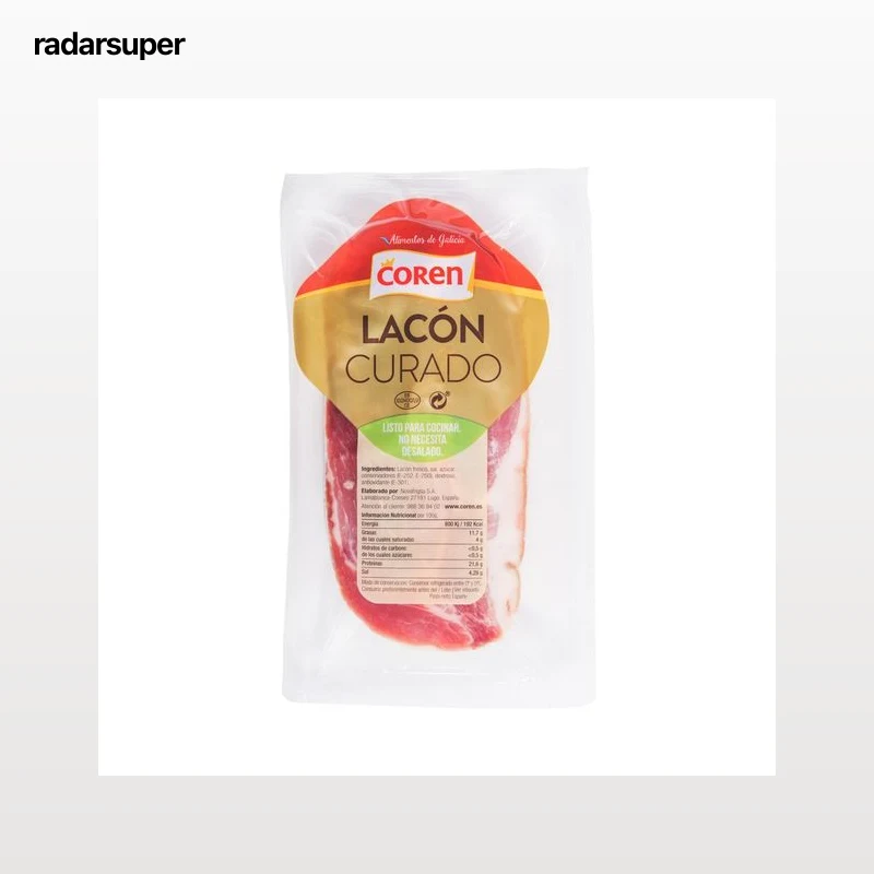 COREN Taco de lacón fresco curado y desalado envasado al vacio COREN 380 g.