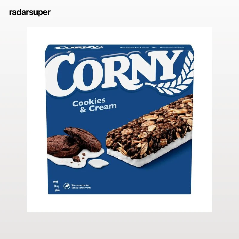 CORNY Barrita de cereal cookies & cream 6X23gr