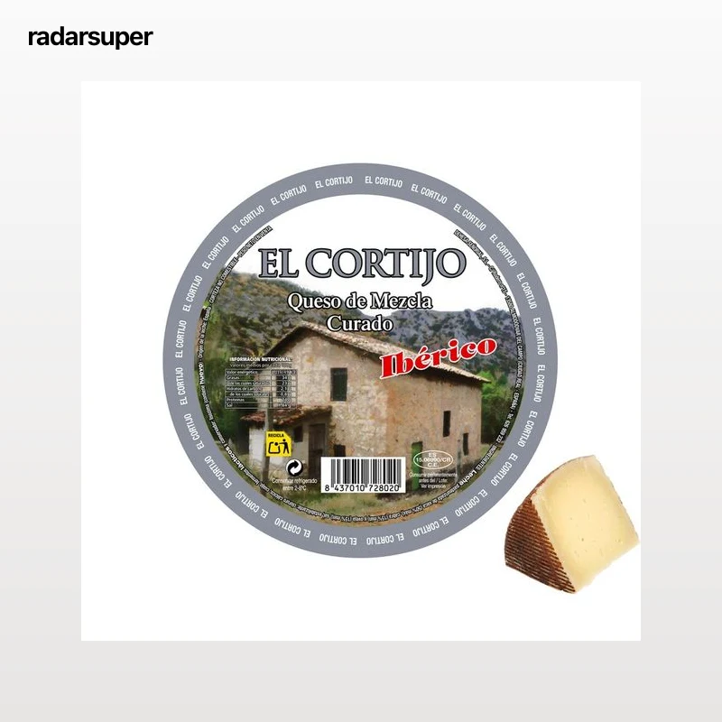 EL CORTIJO Queso mezcla curado Ibérico. - Trozo