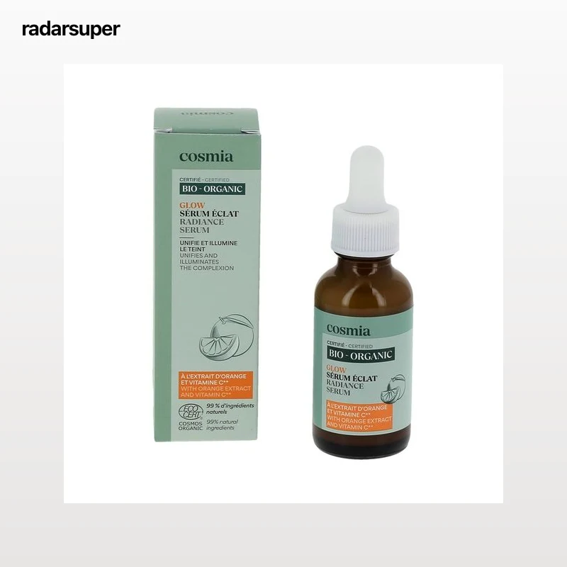 COSMIA Bio Sérum facial iluminador con extracto de naranja y vitamina C 30 ml.