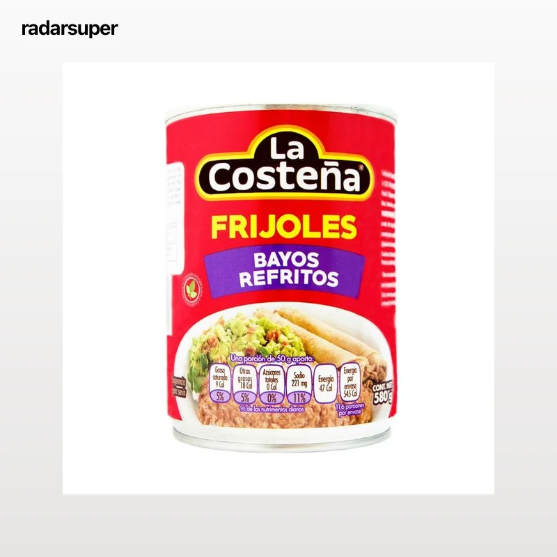LA COSTEÑA Frijoles bayos refritos 580 g.