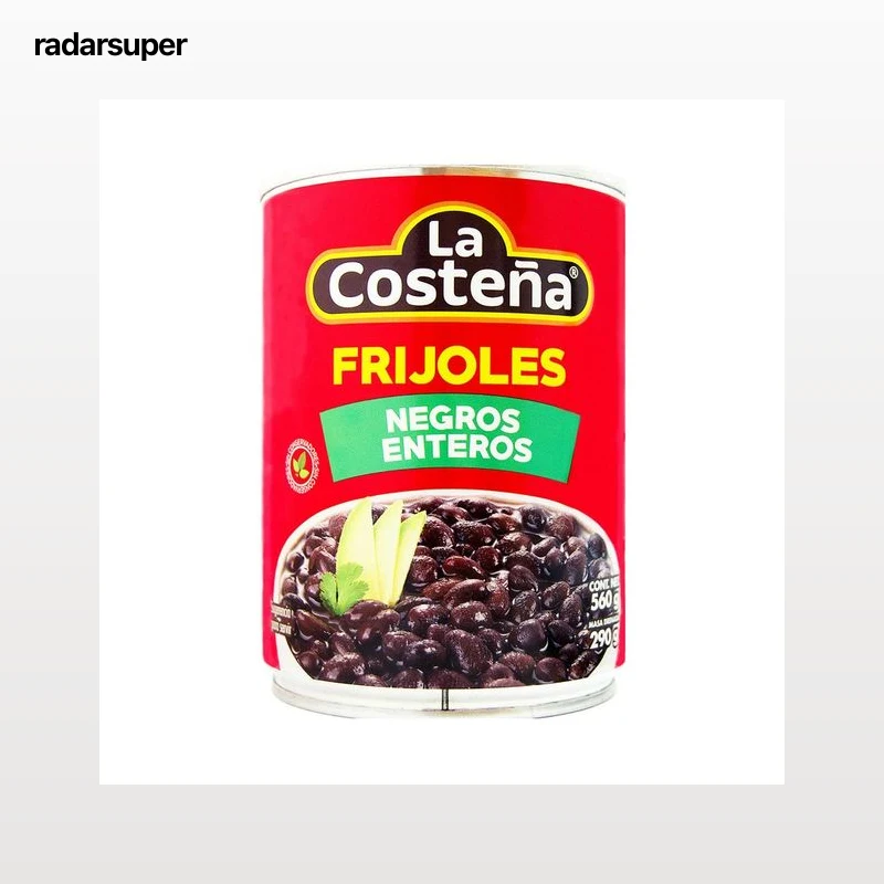 LA COSTEÑA Frijoles negros enteros 580 g.