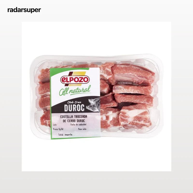 Costilla de cerdo duroc troceada All natural ElPozo 500g aprox