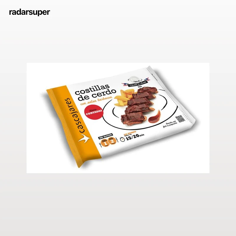 Costillas de cerdo con salsa barbacoa Cascajares 550g