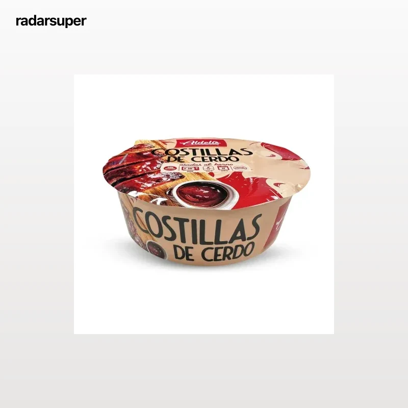 Costillas de cerdo asadas sabor barbacoa Aldelis 500 g aprox
