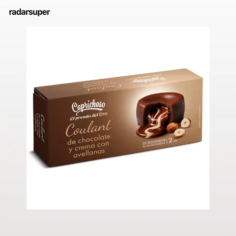Coulant de chocolate y crema de avellanas Dia Caprichoso 200 g