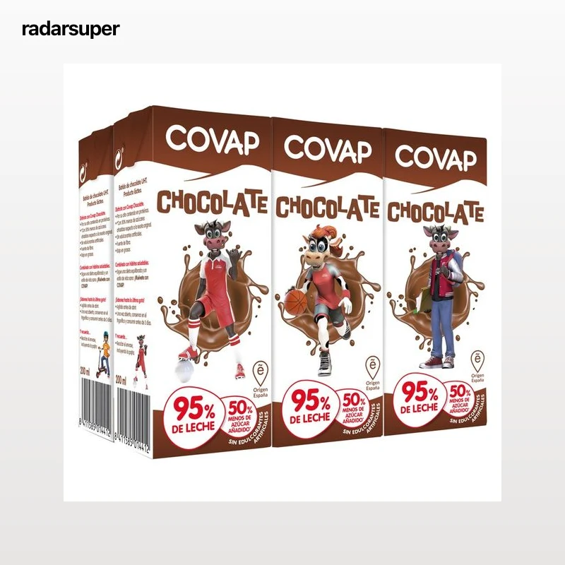 COVAP Batido con sabor a chocolate COVAP 6 x 200 ml.