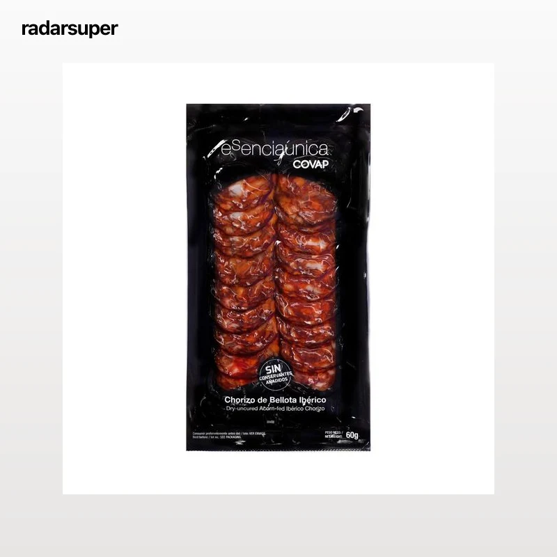 COVAP Chorizo de bellota ibérico, cortado en finas lonchas COVAP Esenciaúnica 60 g.