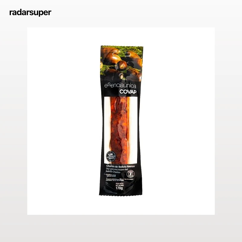 COVAP Chorizo de bellota ibérico, curado en tripa fibran COVAP Esenciaúnica 170 g.