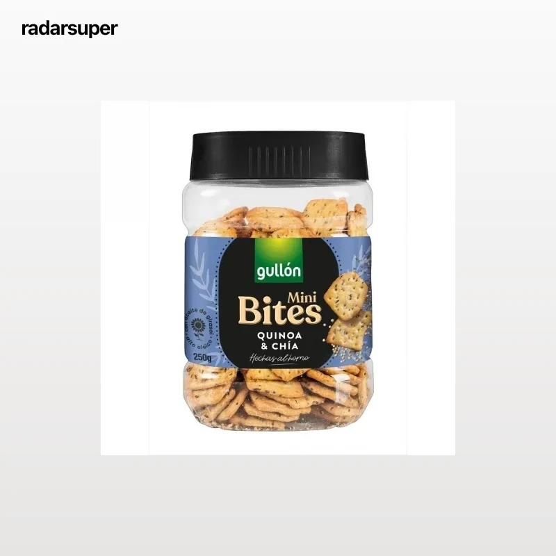 Crackers con quinoa y chía Gullón 250 g.
