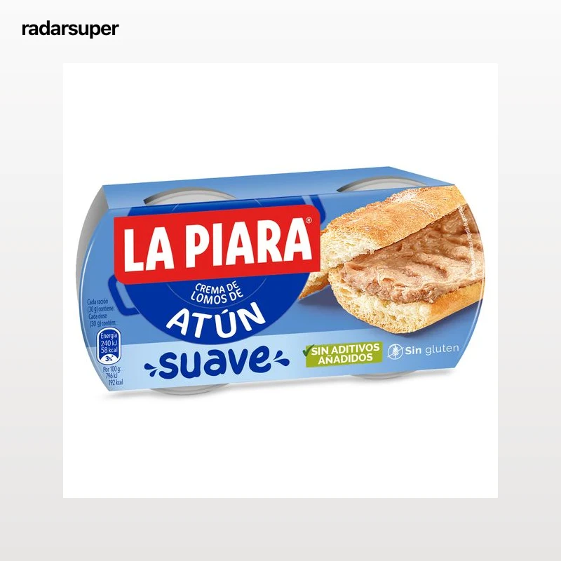 Crema de atún suave La piara 2 x 75 g