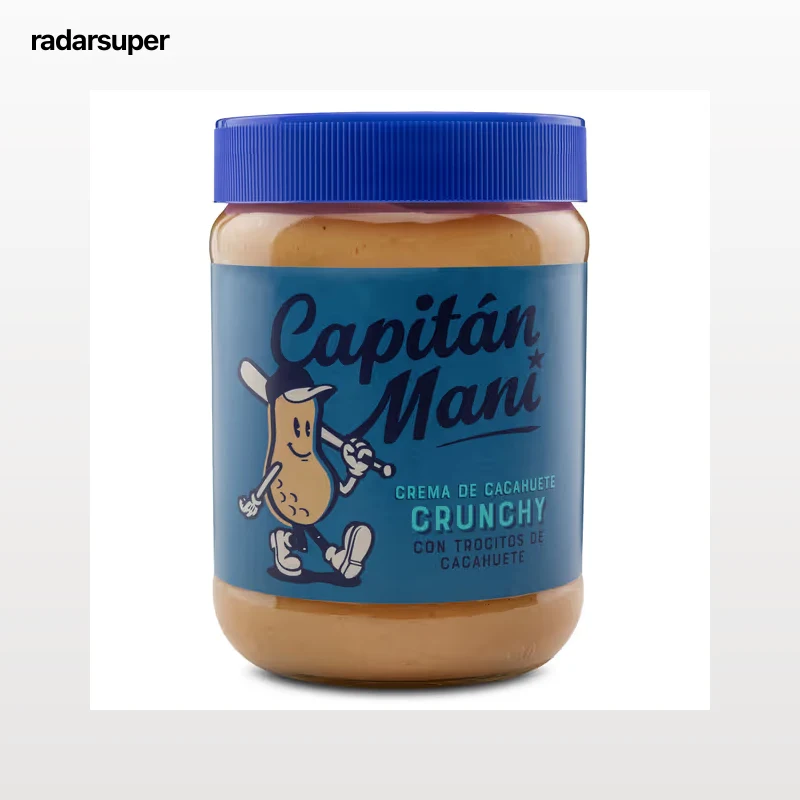 Crema de cacahuete crujiente Capitán Mani 340 g