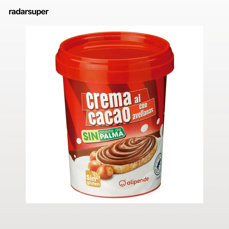 Crema de cacao y avellana Alipende 500g