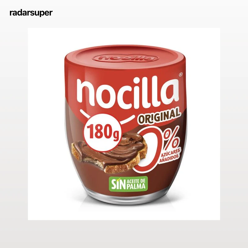 Crema de cacao y avellanas 0% azúcar Nocilla 180g