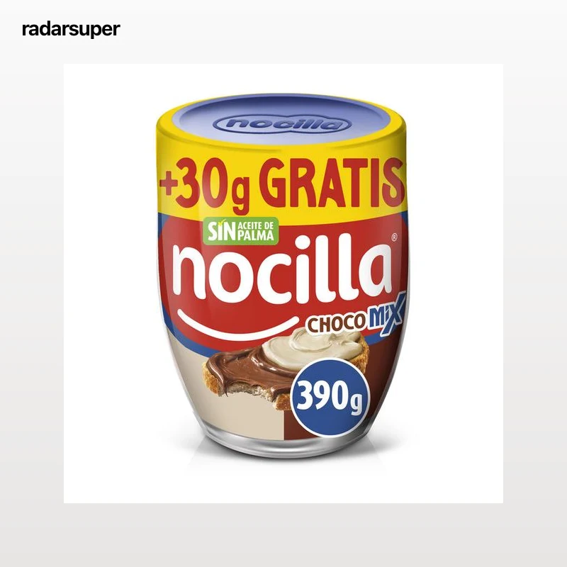 Crema cacao con chocolate y leche Chocomix Nocilla 390g