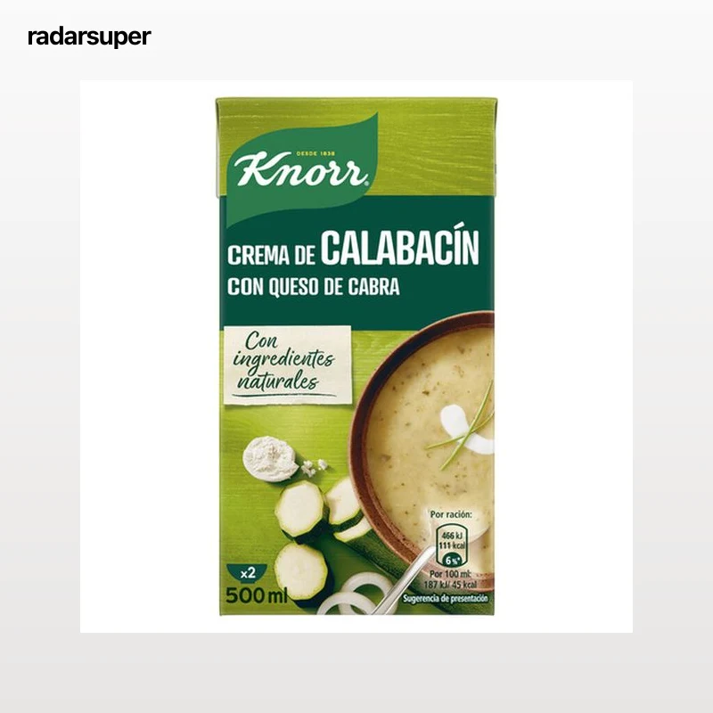 Crema de calabacín con queso de cabra Knorr 500ml