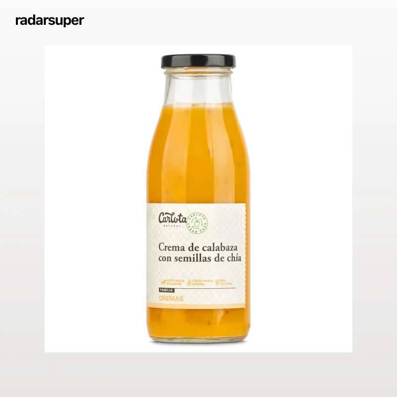 Crema de calabaza con chía Carlota Organic 500 g