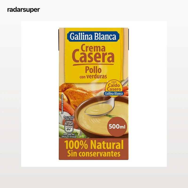 Crema casera de pollo-verdura Gallina Blanca 500ml