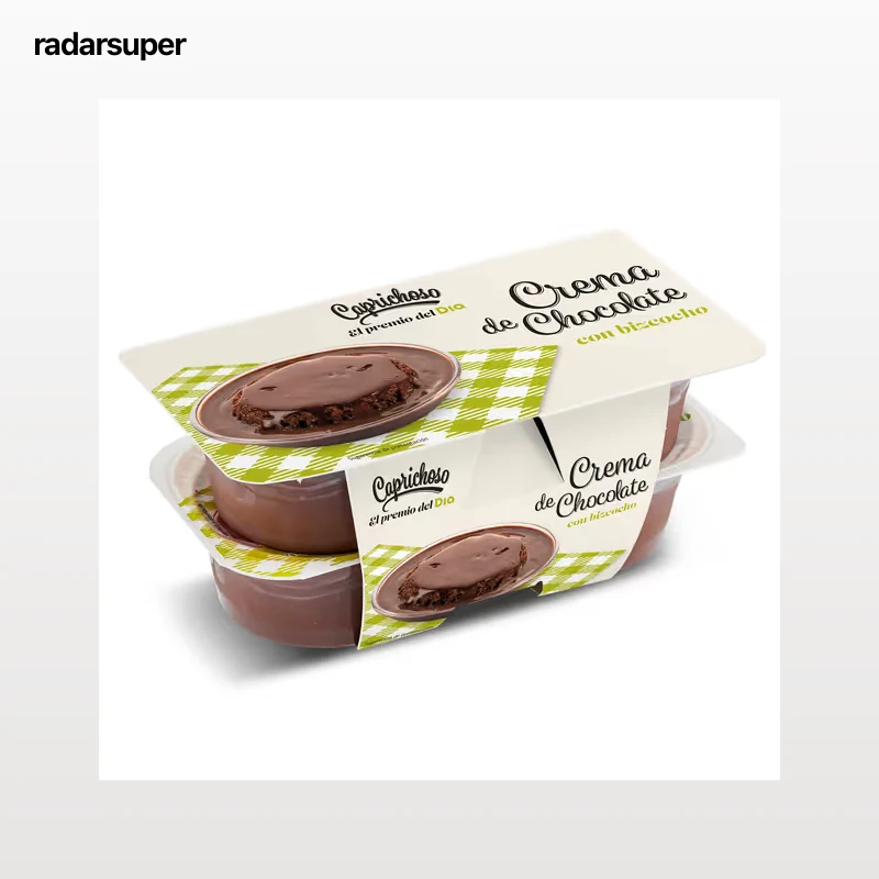 Crema de chocolate con bizcocho Dia Caprichoso 4 x 125 g