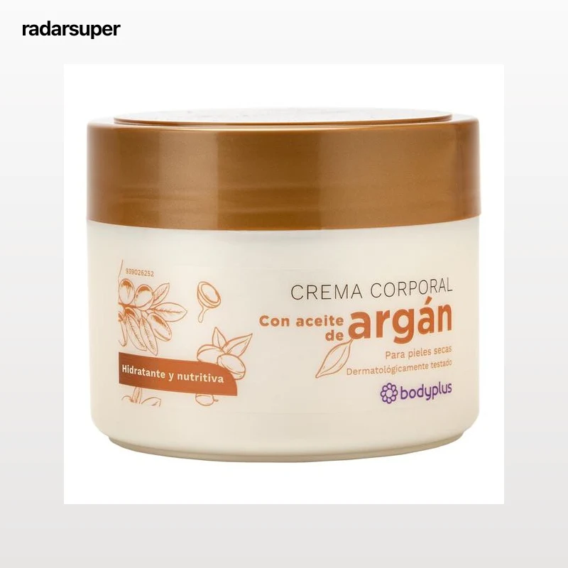 Crema corporal Bodyplus 250ml con aceite de argán