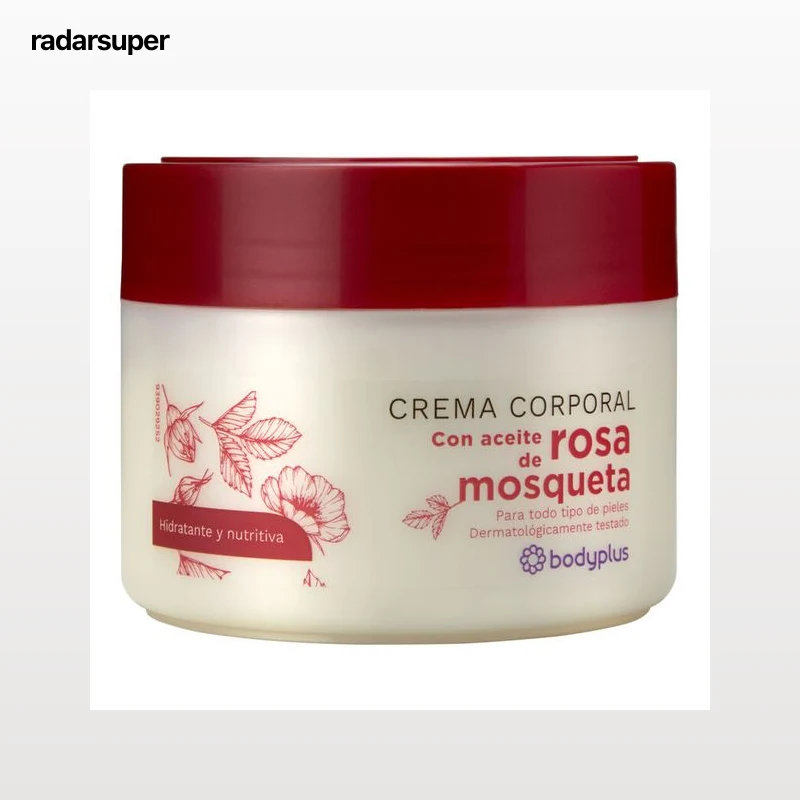 Crema corporal Bodyplus 250ml con aceite de rosa mosqueta