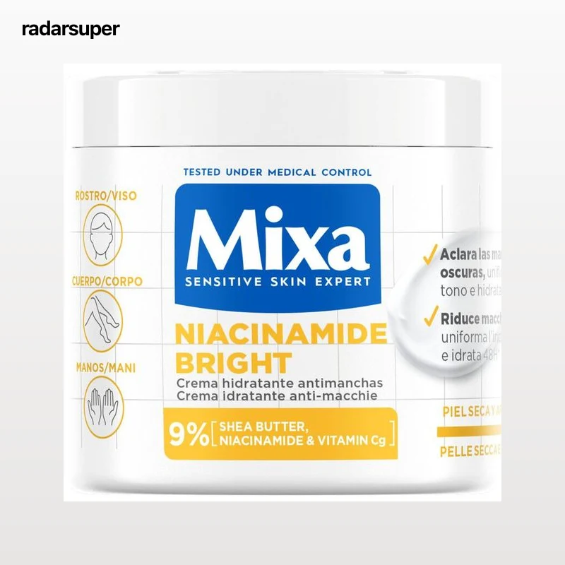 Crema corporal hidratante antimanchas Mixa 400ml