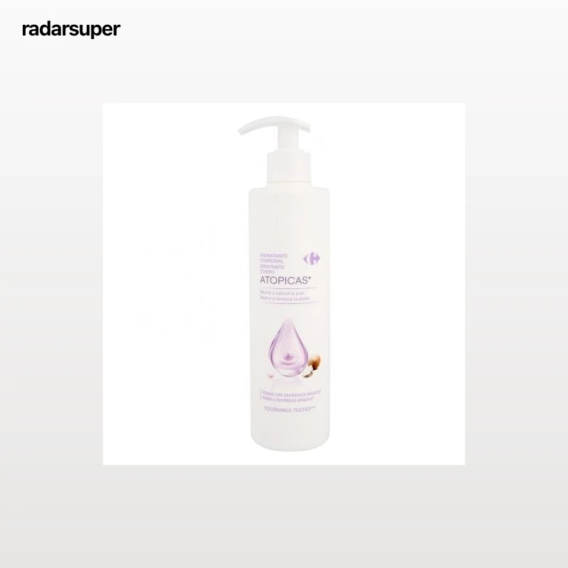 Crema corporal hidratante para pieles atópicas Carrefour 400 ml.