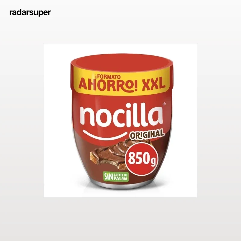 Crema de avellanas original Nocilla sin gluten 850 g.