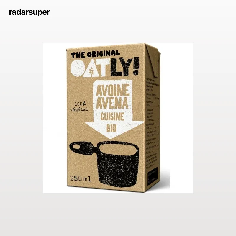 Crema de avena para cocinar ecológico Oatly 250 ml.