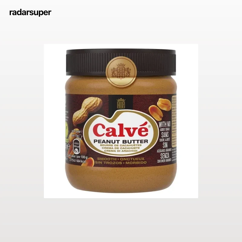 Crema de cacahuete Calvé sin azúcar añadido 350 g.