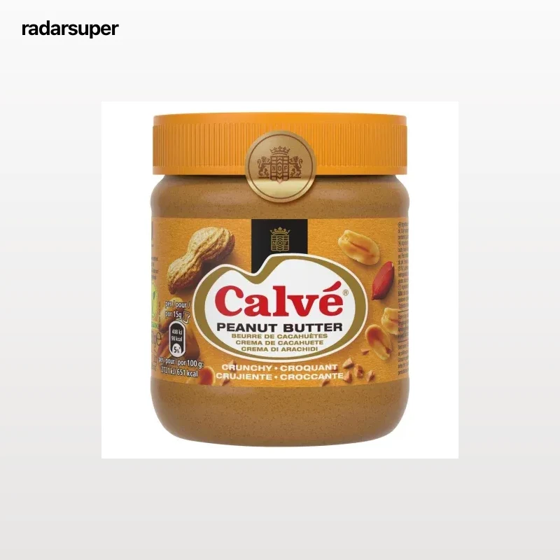 Crema de cacahuete crujiente Calvé 350 g.