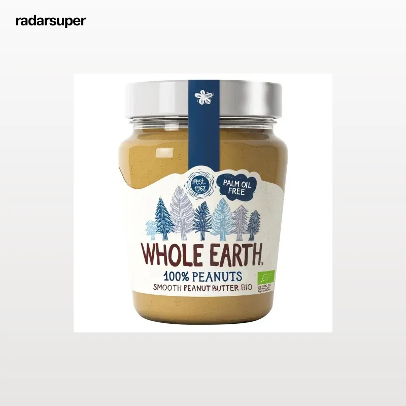 Crema de cacahuete suave ecológica Whole Earth 227 g.