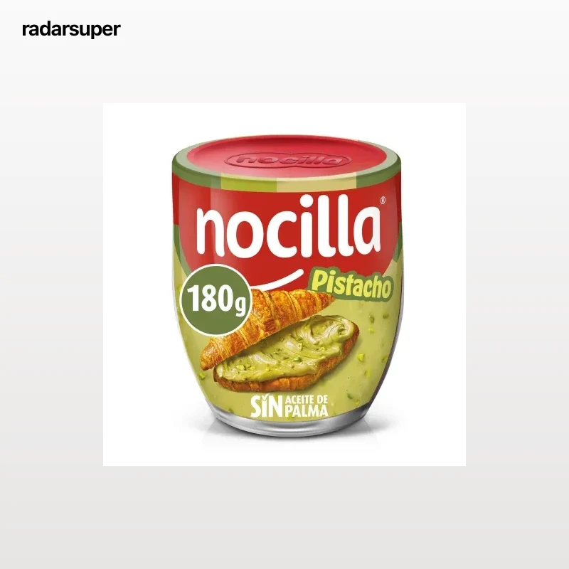 Crema de cacao con pistacho Nocilla sin gluten 180 g.